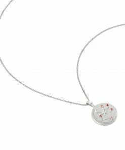 Astrid & Miyu Sagittarius Zodiac Pendant Necklace In Silver Zodiac Necklaces 12 Astrid & Miyu Sagittarius Zodiac Pendant Necklace In Silver Zodiac Necklaces