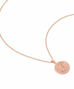 Astrid & Miyu Scorpio Zodiac Pendant Necklace In Rose Gold Zodiac Necklaces 12 Astrid & Miyu Scorpio Zodiac Pendant Necklace In Rose Gold Zodiac Necklaces