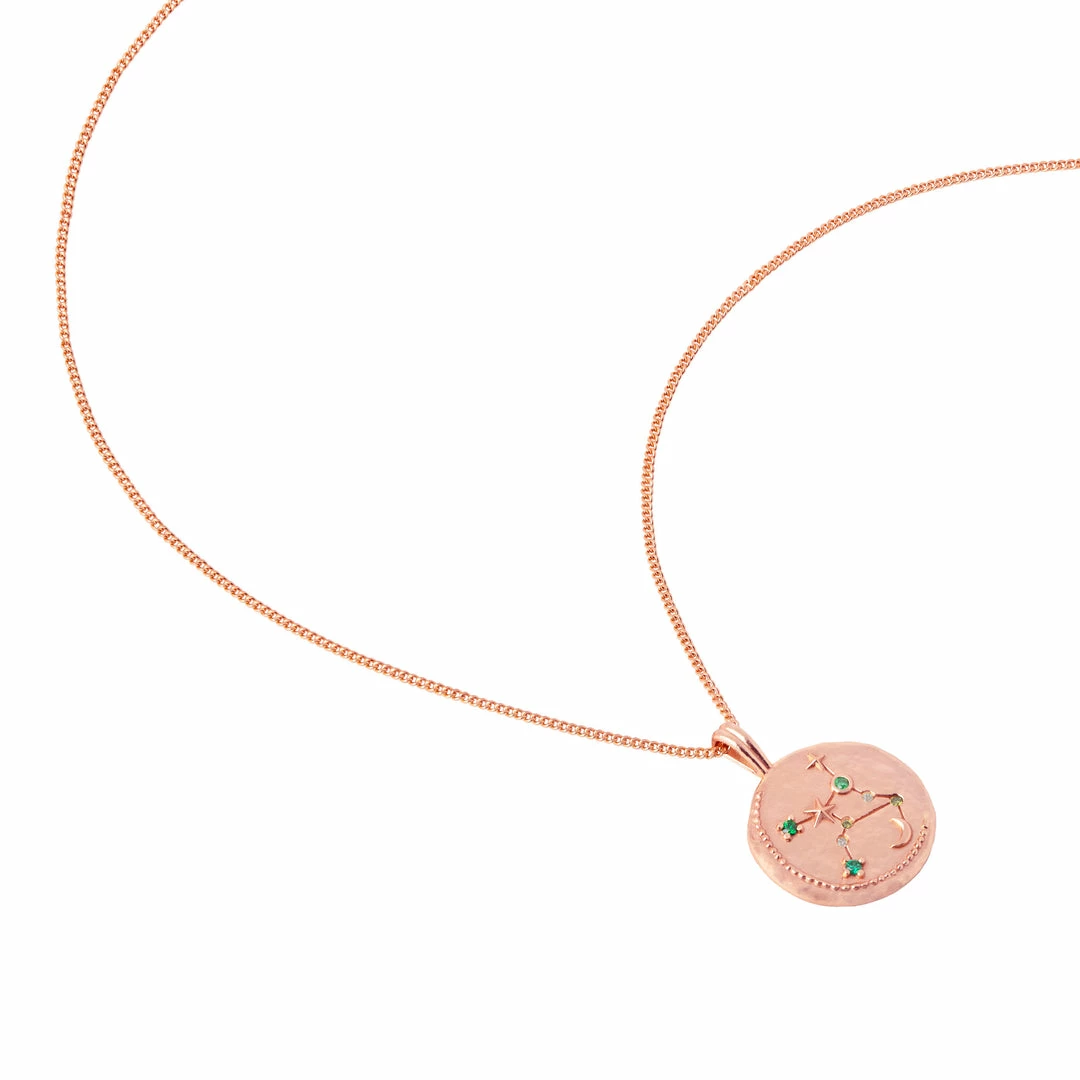 Astrid & Miyu Zodiac Necklaces Virgo Zodiac Pendant Necklace In Rose Gold 7 Astrid & Miyu Zodiac Necklaces Virgo Zodiac Pendant Necklace In Rose Gold