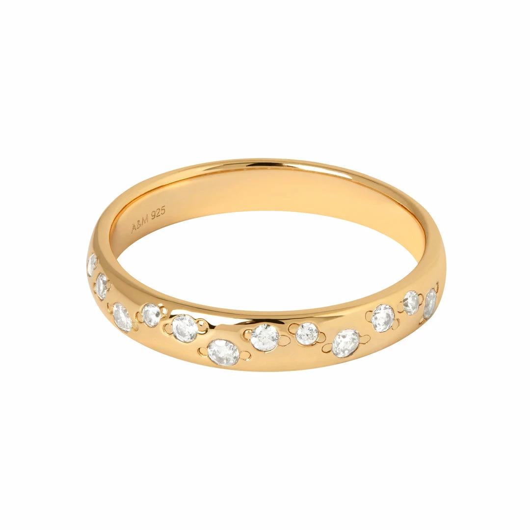 Astrid & Miyu Gleam Ring In Gold Sale 3 Astrid & Miyu Gleam Ring In Gold Sale