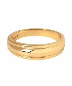 Astrid & Miyu Ripple Ring In Gold Sale