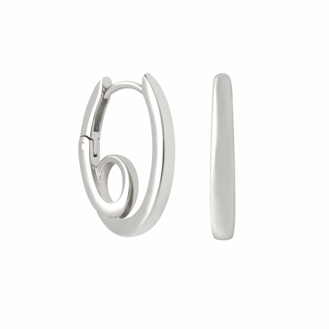 Astrid & Miyu Sale Infinite Hoops In Silver 3 Astrid & Miyu Sale Infinite Hoops In Silver
