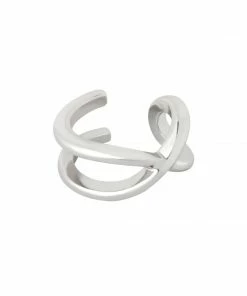 Astrid & Miyu Earrings Infinite Ear Cuff In Silver