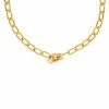 Astrid & Miyu Ripple T-Bar Chunky Necklace In Gold Necklaces