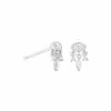 Astrid & Miyu Sale Elysian Stud Earrings In Silver