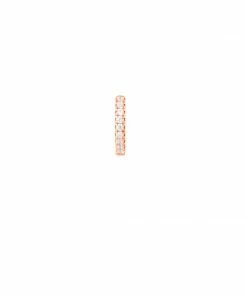 Astrid & Miyu Jewelled Crystal Hoop 6.5mm In Rose Gold 8 Astrid & Miyu Jewelled Crystal Hoop 6.5mm In Rose Gold