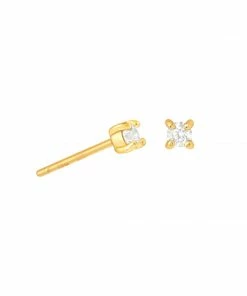 Astridandmiyu Best Sellers Crystal Stud Earrings In Gold