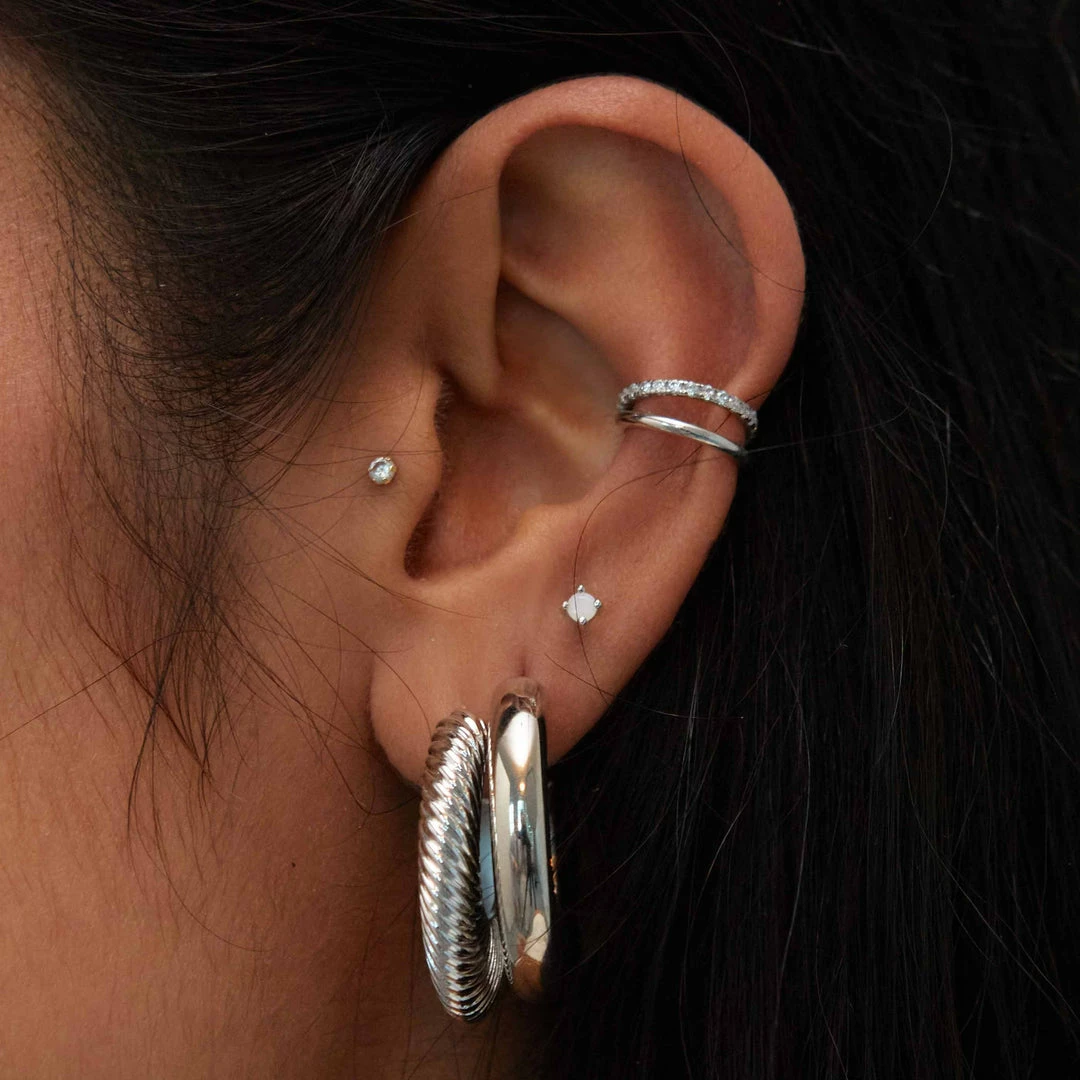 Astridandmiyu Crystal Stud Earrings In Silver 6 Astridandmiyu Crystal Stud Earrings In Silver