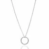 Astridandmiyu Basic Halo Pendant Necklace In Silver Sale 2 Astridandmiyu Basic Halo Pendant Necklace In Silver Sale
