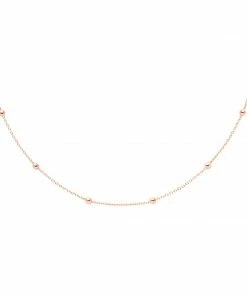 Astrid & Miyu Essential Bold Beaded Choker In Rose Gold Sale
