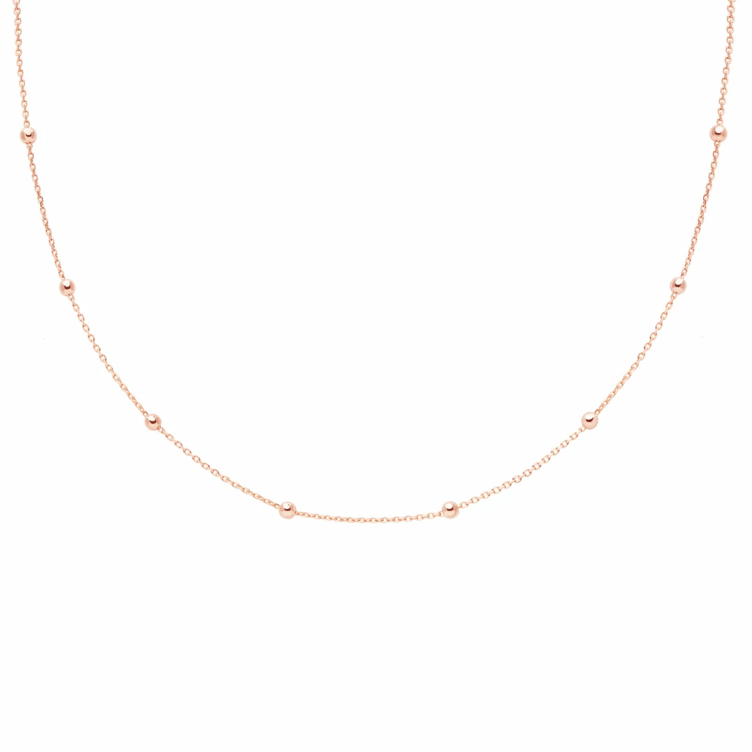 Astrid & Miyu Essential Bold Beaded Choker In Rose Gold Sale 3 Astrid & Miyu Essential Bold Beaded Choker In Rose Gold Sale