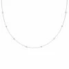 Astrid & Miyu Necklaces Essential Bold Beaded Choker In Silver