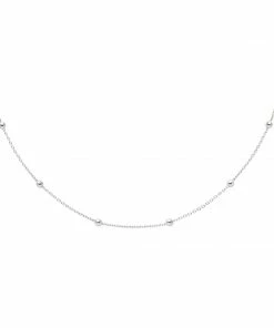 Astrid & Miyu Necklaces Essential Bold Beaded Choker In Silver