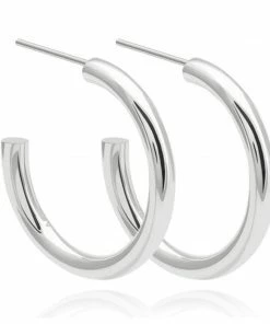 Astridandmiyu Essential Large Hoops In Silver Sale