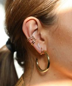 Astridandmiyu Mystic Simple Hoops In Gold