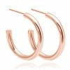 Astridandmiyu Essential Large Hoops In Rose Gold Sale