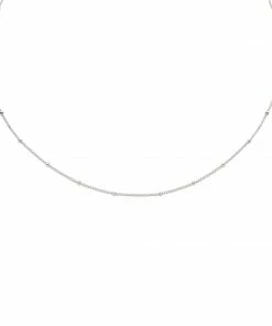 Astridandmiyu Essential Beaded Choker In Silver