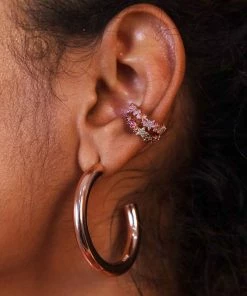 Astridandmiyu Essential Large Hoops In Rose Gold Sale