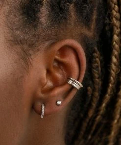 Astrid & Miyu March Birthstone Stud Earrings In Silver With Aquamarine CZ Birthstone Earrings