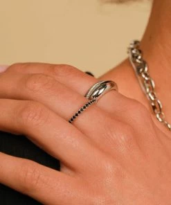 Astrid & Miyu Essential Dome Ring In Silver Rings