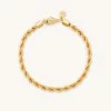 Astrid & Miyu Bracelets Rope Bold Chain Bracelet In Gold