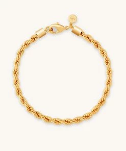 Astrid & Miyu Bracelets Rope Bold Chain Bracelet In Gold