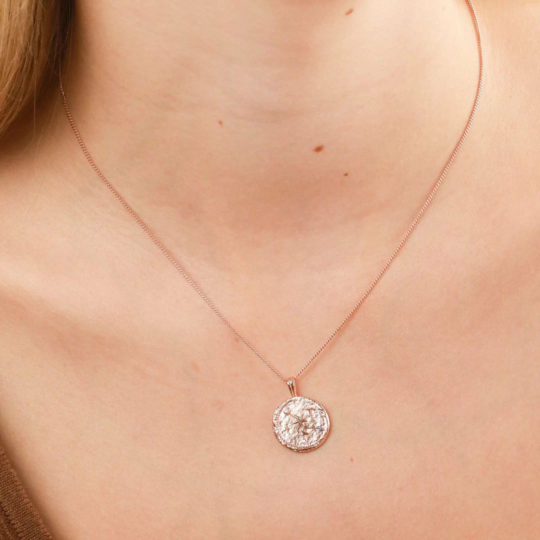 Astrid & Miyu Cancer Zodiac Pendant Necklace In Rose Gold 9 Astrid & Miyu Cancer Zodiac Pendant Necklace In Rose Gold