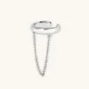 Astrid & Miyu Chain Ear Cuff In Silver
