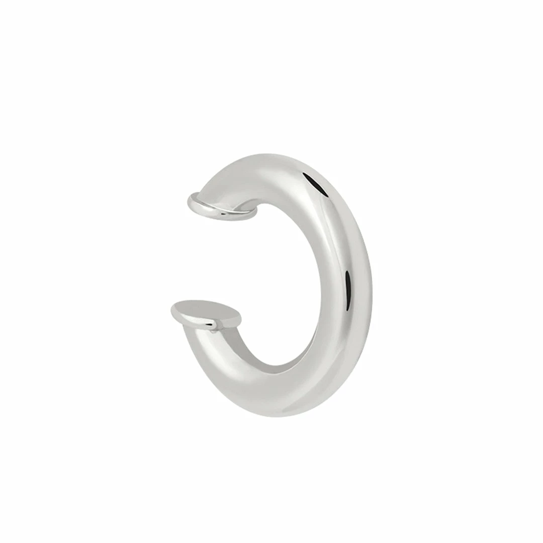 Astridandmiyu Chunky Ear Cuff In Silver 3 Astridandmiyu Chunky Ear Cuff In Silver
