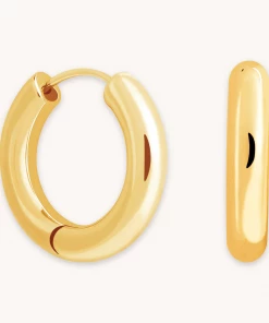 Astrid & Miyu Chunky Hoops In Gold