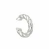 Astridandmiyu Chunky Rope Ear Cuff In Silver
