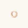 Astrid & Miyu Cluster Hoop 6.5mm In Rose Gold Earrings