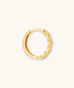Astrid & Miyu Cluster Hoop 11.5mm In Gold Best Sellers