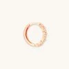Astrid & Miyu Cluster Hoop 11.5mm In Rose Gold Earrings