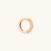 Astrid & Miyu Earrings Cluster Hoop 8mm In Rose Gold 2 Astrid & Miyu Earrings Cluster Hoop 8mm In Rose Gold