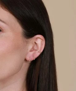 Astrid & Miyu Cluster Hoop 11.5mm In Gold Best Sellers 11 Astrid & Miyu Cluster Hoop 11.5mm In Gold Best Sellers