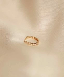 Astrid & Miyu Cluster Hoop 11.5mm In Gold Best Sellers 10 Astrid & Miyu Cluster Hoop 11.5mm In Gold Best Sellers