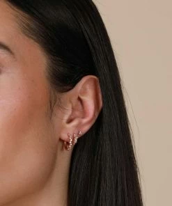 Astrid & Miyu Cluster Hoop 11.5mm In Gold Best Sellers 12 Astrid & Miyu Cluster Hoop 11.5mm In Gold Best Sellers