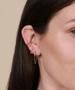 Astrid & Miyu Best Sellers Cluster Hoop 8mm In Gold