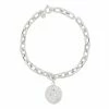 Astridandmiyu Coin Pendant Chunky Bracelet In Silver Sale 1 Astridandmiyu Coin Pendant Chunky Bracelet In Silver Sale