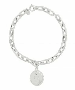 Astridandmiyu Coin Pendant Chunky Bracelet In Silver Sale