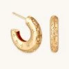 Astrid & Miyu Cosmic Dome Hoops In Gold Best Sellers 2 Astrid & Miyu Cosmic Dome Hoops In Gold Best Sellers