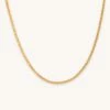 Astrid & Miyu Necklaces Curb Chain Necklace In Gold 2 Astrid & Miyu Necklaces Curb Chain Necklace In Gold