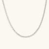 Astrid & Miyu Curb Chain Necklace In Silver 2 Astrid & Miyu Curb Chain Necklace In Silver