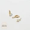 Astrid & Miyu Dainty Sparkle Stacking Set In Gold Earrings 2 Astrid & Miyu Dainty Sparkle Stacking Set In Gold Earrings