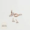 Astrid & Miyu Dainty Sparkle Stacking Set In Rose Gold Earrings 2 Astrid & Miyu Dainty Sparkle Stacking Set In Rose Gold Earrings