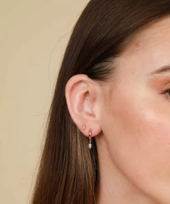 Astrid & Miyu Dainty Sparkle Stacking Set In Gold Earrings 7 Astrid & Miyu Dainty Sparkle Stacking Set In Gold Earrings