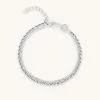 Astrid & Miyu Duo Chain Bracelet In Silver Bracelets