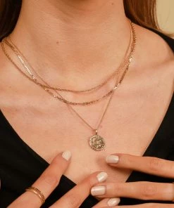 Astrid & Miyu Duo Chain Necklace In Gold