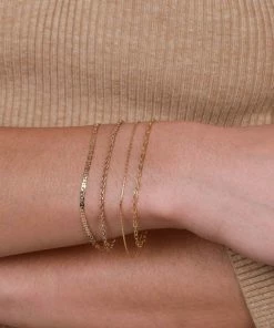 Astridandmiyu Double Chain Bracelet In Gold Bracelets